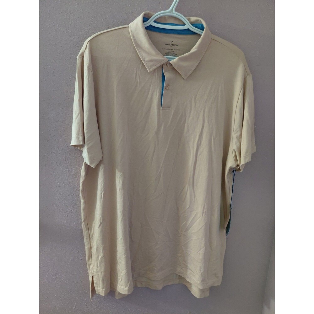 NWT Daniel Hechter Men’s Super Soft Pima Cotton Short Sleeve Polo Size XL